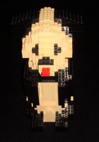 Glued LEGO Panda Model-1976-5