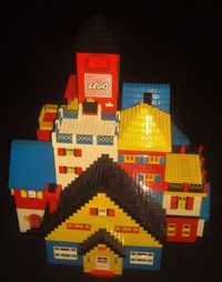 Glued LEGO The Village Model-1976-1