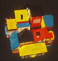 Glued LEGO The Village Model-1976-6